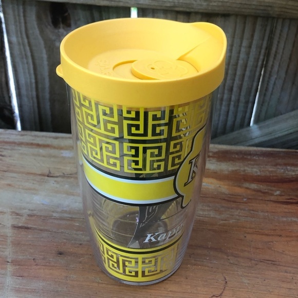 New Kappa Alpha Theta Sorority Black & Gold Acrylic Tervis Tumbler Size 16oz - Picture 2 of 9